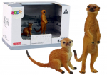 Kujukeste komplekt Lean Toys Animal Series Meerkat with baby 12328, 2 tk, pruun