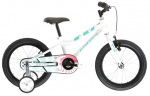 Lisaratastega laste jalgratas, linna- Kross Mini 3.0, valge, 16"