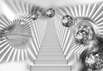 Fototapeet Artgeist Silver Stairs, 70 cm x 70 cm