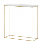 Konsoollaud ADRK Milan, l&auml;bipaistev v./kuldne v./valge v., 30 cm x 80 cm x 80 cm
