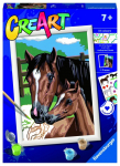 Maalimine numbrite j&auml;rgi Ravensburger CreArt Horse, pruun v./roheline v.