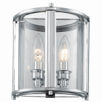 Valgusti seinale Cosmo Light New York W02899CH, E14, 2 x 40 W, kroom v.