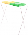 J&auml;&auml;tmete sorteerimise stend Jotta Flipo, 2x120 l, kollane v./roheline v.