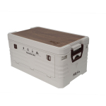 Hoiukast Nils Camp NCB4002, 47.5 cm, 50 l, valge v./puidu v.