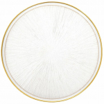 Taldrik magustoidu/serveerimine Homla Monze, &Oslash; 21 cm, l&auml;bipaistev v./kuldne v.