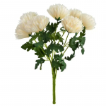 Kunstlilledest kimp, kr&uuml;santeem Mondex Viridis, valge, 57 cm