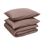 Voodipesukomplekt Domoletti Solid BROWN, tumepruun, 140 x 200 cm