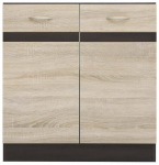 Alumine k&ouml;&ouml;gikapp Junona, sonoma tamm v./wenge, 47 cm x 80 cm x 82.5 cm