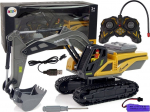 Raadiojuhitav ekskavaator Lean Toys Engineering Vehicle Series, kollane v./hall v.