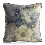 Dekoratiivpadjap&uuml;&uuml;r Velvet 201, kollane/roosa/violetne, 45 cm x 45 cm