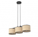 Valgusti lagi Emibig ECO, E27, 3 x 15 W, must v./beež v.