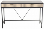 Kirjutuslaud sahtlitega Home4you Helve 40919, 120 cm x 48 cm, 76 cm, pruun v./must v.