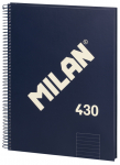 Vihik Milan 430 57142E80B, jooneline, A4, 80 lehte, Sinine v.
