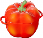 Keraamiline k&uuml;psetusvorm Zwilling Mini Cocotte Pepper, punane v., 15.1 cm x 11.8 cm, 0.47 l
