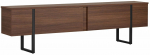 TV-kapp Nordure Onera, must v./p&auml;hklipuu v., 29.5 cm x 180 cm x 50.5 cm