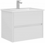 Vannitoakapp valamuga Kalune Design Arno, valge v., 45 cm x 65 cm x 52 cm