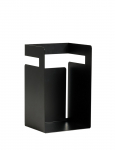 Raamatuhoidja Kalune Design Cube 438CTF1304, 15.5 cm x 18 cm, must v.