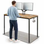 Arvutilaud reguleeritava k&otilde;rgusega Desktronic HomeMax, 160 cm x 80 cm, 74 - 119 cm, tamm v./must v.