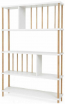 Raamaturiiul Kalune Design Peka145 276TDB1138, tamm v./valge v., 137 cm x 90 cm x 20 cm