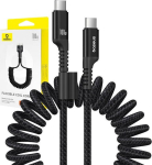 Juhe Baseus Fish-Eye P10320203111-00, 2 x USB Type C, 100 cm, must v., 100 W