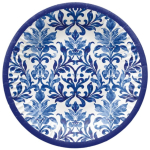 &Uuml;hekordne taldrik Paw Decor Collection Indigo Weave, &Oslash; 18 cm, 8 tk