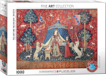 Pusle Eurographics Lady And The Unicorn, 48.9 cm x 67.3 cm, 1000 tk, mitmev&auml;rviline