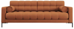 Diivan Cosmopolitan Design Bali Neve 52, must v./telliskivi punane v., 96 x 177 cm x 75 cm