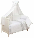 Beebi voodipesu komplekt BabyMatex 3in1, 100 x 135 cm, 40 x 60 cm, valge v.