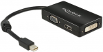 Adapter Delock Mini Display port male, VGA / HDMI / DVI female, 16 m, must v.