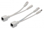 Adapter Digitus PoE, 2 tk, valge v.