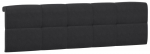 Voodipeats kahekohaline Headboard Upholstered Cover, must v., ilma madratsita
