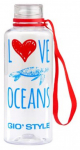 Veepudel Gio'Style Love ocean, punane, tritaan, 0.500 l