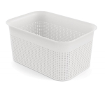 Hoiukorv Rotho 1023701100, 4.5 l, valge v., 26.2 x 18 x 13 cm