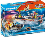 Konstruktor Playmobil City Action Distress At Sea: Fire Fighting With Rescue 70140, 95 tk