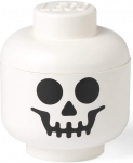 Hoiukast LEGO&reg; Storage Head Skeleton, valge, 24 x 24 x 27 cm