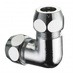 Torup&otilde;lv Schell, 90 &deg;, 3/8 tolli - v&auml;liskeere, messing/vask