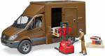 M&auml;nguasjabuss Bruder Sprinter UPS Truck 02538, 1:16, pruun v.
