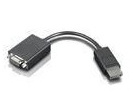 Kaabel Lenovo Video Dongle 03T6553 Displayport, VGA, 0.2 m, must v.