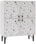 Kapp Kalune Design Multi Purpose Terrazzo, valge v./mitmev&auml;rviline, 36 cm x 95 cm x 111 cm