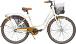 Jalgratas linna- Azimut Holland Retro 3-Speed, 28 ", 17'' raam, kreemjasvalge, korviga