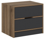 &Ouml;&ouml;kapp Kalune Design Elina 8170, antratsiit v./p&auml;hklipuu v., 47 cm x 40 cm x 54 cm