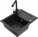 K&ouml;&ouml;givalamu Mexen Enzo 6506571005-73+671600-70+66911-70, graniit, 57 cm x 46 cm x 17.4 cm, h&otilde;be/must