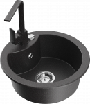 K&ouml;&ouml;givalamu Mexen Diego 6512-76-670300-76, graniit, 48.8 cm x 48.8 cm x 16.7 cm, must/kroom