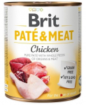 M&auml;rg koeratoit Brit Care Pat&eacute; & Meat DLZRITKMP0049, kanaliha, 0.8 kg