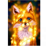 Teemantmosaiik Fox DP0028, mitmev&auml;rviline