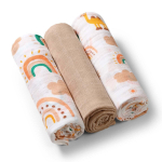 M&auml;hkimistekk BabyOno Muslin, 70 cm x 70 cm, 70 x 70 cm, 3 tk