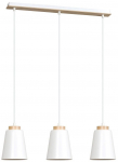 Valgusti rippuv Emibig Bolero 3, E27, 3 x 15 W, valge v.