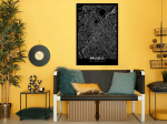 Reproduktsioon Artgeist Dark Map Of Brussels, k-b-0077-b-a, 20 cm x 30 cm