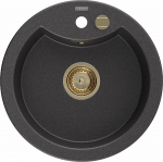 K&ouml;&ouml;givalamu Mexen Diego, graniit, 48.8 cm x 48.8 cm x 16.7 cm, kuldne/must/hall