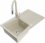 K&ouml;&ouml;givalamu koos kraaniga Mexen Cesar, graniit, 77 cm x 47 cm x 20 cm, pruunikas